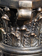 VISIBLE Decorative Roman Column Pedestal, Black Bronze, MGO Cement with Fiber, Classical Garden Pillar, Indoor Outdoor Decor (Black Bronze, 23.5IN) - Image 5