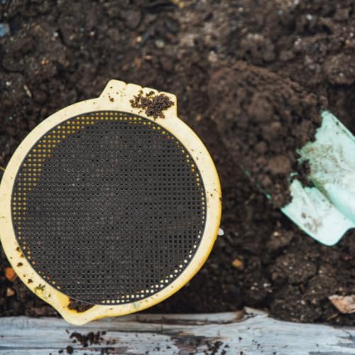 CLISPEED 50pcs Round Fiberglass Plant Pot Mesh Drainage Discs Black - Image 4