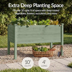 Best Choice Products 48" x 24" x 30" Raised Garden Bed with Extra Deep 16" Depth, Elevated Wood Planter Box Stand for Backyard, Patio, Balcony, Natural Fir Wood - Sage - Image 3
