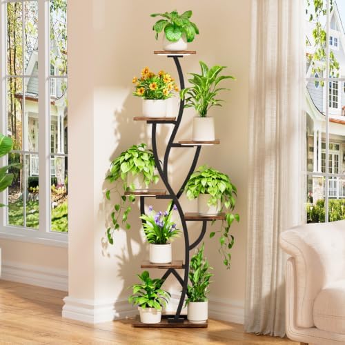 Plant Stand Indoor with Grow Lights - 7 Tiered Tall Lighted Plant Shelf - Image 6