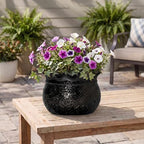 Ceramic Planters for Plants, 10 Inch Flower Pots, Black - Image 7