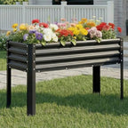 2Pcs Galvanized Raised Garden Bed with Legs, 43×24×32in Large Metal Elevated Raised Planter Box with Drainage Holes for Backyard, Patio, Balcony, 400lb Capacity,Black - Image 7