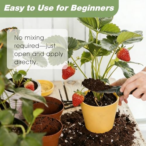 All-Natural Strawberry Soil & Potting Mix 10qt - Premium Potting Soil for All-Stage Strawberry Growth - Image 6