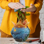 Starry Night Plant Pot - 6.8inch Unique Flower Pot - Image 2
