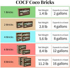 Coco Coir Brick - Low EC & pH Balanced, Compressed Organic Coconut Fiber Potting Mix for Indoor Outdoor Plants, Seed Starting, Hydroponics & Reptile Bedding(11.2lb) - Image 3