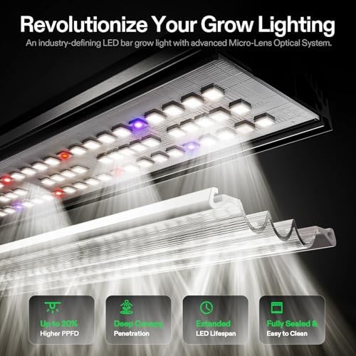 VIVOSUN AeroLight 320W LED Grow Light, Indoor Plant Light Bars with Fan - Image 6