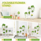 iDavosic.ly Plant Stand Indoor Outdoor, 6 Tier Metal Corner Shelf, White - Image 6