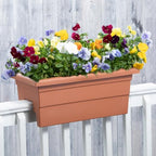 Root & Vessel Countryside Railing Planter Box, 24 Inch, Terra - Image 6