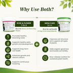 Eden Neem Fertilizer Bundle, 100% Organic Neem Cake 2-1-1 & Organic Enriched Rose Fertilizer 7-5-3 - Image 3