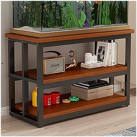 Side Table Fish Tank Stand, Terrarium Stand with Storage by Unknown