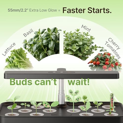 SUNCOZE Hydroponics Growing System, Compact 12 Pods Indoor Garden, Black - Image 5
