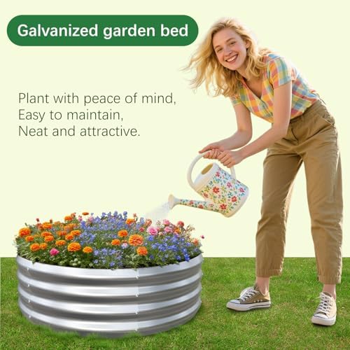Galvanized Garden Bed Kit for Vegetables/Herbs/Flowers, Raised Planter Box, Outdoor, 2 Pack 2x2x1 Ft - Image 7
