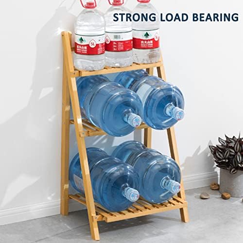 Bamboo Folding Flower Pot Stand 4 Tier Plant Stand Ladder Flower Shelf Garden Planter Display Storage Shelves Rack Bonsai Holder,55 X 43 X 122cm (Color : B) - Image 5