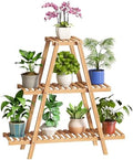 BMOSU Plant Stand Bamboo for Indoor Outdoor Tiered Plant Shelf 8 Potted Flower Holder Ladder Rack Garden Balcony Living Room Patio(3 Tier Natural) by BMOSU
