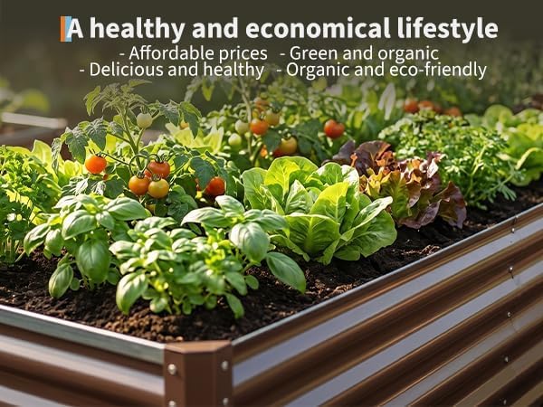 2 Pack Galvanized Raised Garden Bed Kit, Large Rectangular Metal Oval Raised Garden Beds, Outdoor Deep Root Box Planter for Gardening, Vegetables, Flowers, Herbs (4x2x1.5FT, Brown) - Image 2