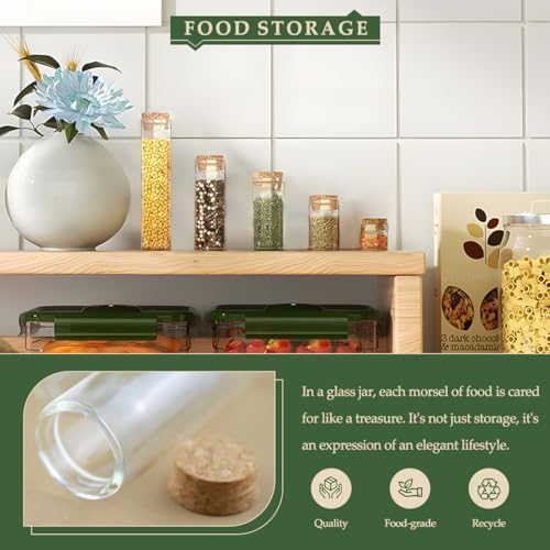 JIUYUE 40-Pack 1.35 oz (40ml) Glass Bottles & Test Tubes with Cork Stoppers - Image 3