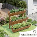 Wooden Vertical Raised Garden Bed Tiered Planter Herb Planter - Image 4