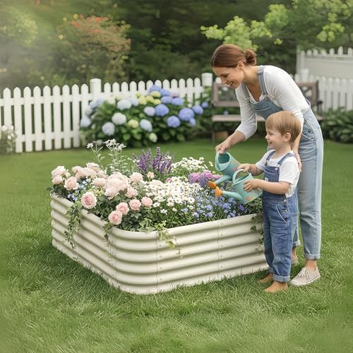 Besebay 2-Pack 4x1.5ft Galvanized Raised Garden Bed, Outdoor Planter Bed, - Image 3