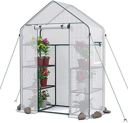 WORKPRO Portable Small Greenhouses(56"x 29"x 77") for Outdoor/Indoor by WORKPRO