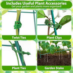 ROADPLUM Cucumber Trellis for Raised Garden Bed, Outdoor Sturdy Metal A-Frame Cucumber Trellis Support for Climbing Plants Vegetables and Fruits with Accessories, Easy installation and Easy Harvesting - Image 5