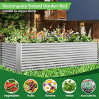 2pcs Galvanized Raised Garden Bed Outdoor,Above Ground Garden Bed for Vegetable,Metal Raised Beds for Flower,Steel Raised Beds for Gardening - 3x2ft - Image 4