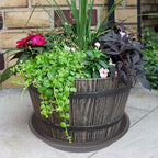 4 Pack of 16 inch Plant Saucer, Large Plant Tray, Heavy Sturdy Plant Drainage Tray for Indoors, Bird Bath Bowls, Sturdy 18 inch Plastic Pot Tray for Planter (Brown) - Image 3