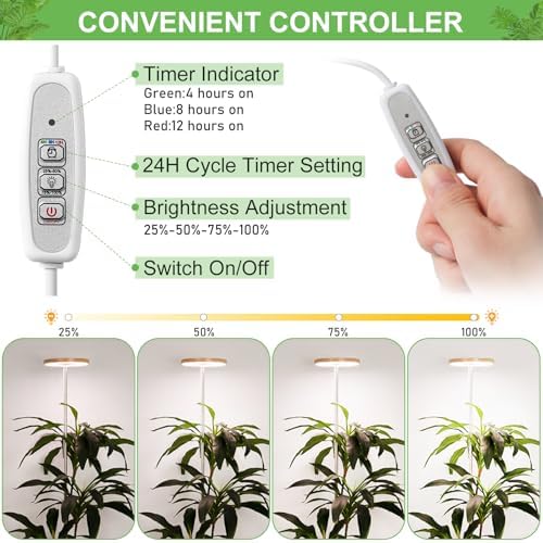 LORDEM Bamboo Grow Light for Indoor Plants, 2 Pack - Image 4