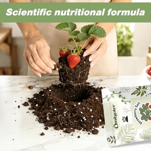 All-Natural Strawberry Soil & Potting Mix 10qt - Premium Potting Soil for All-Stage Strawberry Growth - Image 4