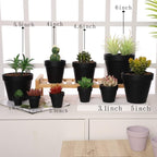 Yishang 2 inch Black Small Terracotta Pots with Drainage Holes,Mini Clay Ceramic Pottery Planter,Cactus Flower Nursery Terra Cotta Pots, for Indoor/Outdoor Succulent Plants, Crafts(80 Pack) - Image 5