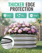 ZXZYHFTY Round Raised Garden Bed Set, 3 Pack, 2 x 2 x 1 Ft, Silver - Image 7