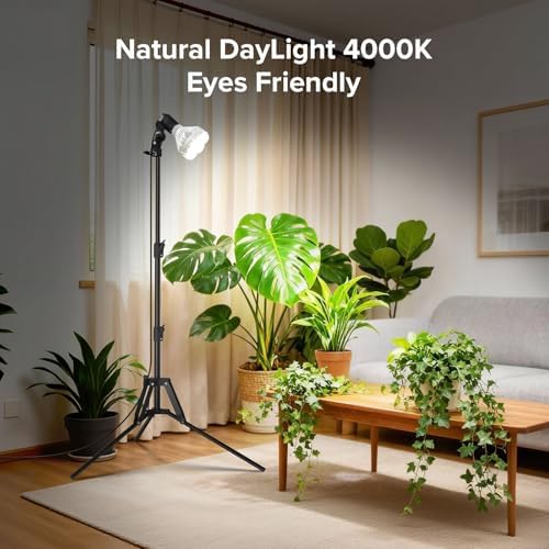 SANSI Grow Light for Indoor Plants, 40W Full Spectrum Standing Plant Light - Image 6