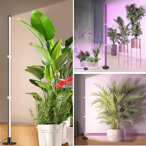 Grow Lights for Indoor Plants, 243 LEDs Plant Growing Lights with 3 Color Changing Red Blue Full Spectrum, 48inch Height Standing Indoor Plant Grow Lamp with 6/9/12H Timer for Indoor Plants - Image 5