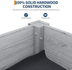 IDEALHOUSE 34"x18"x30" Elevated Wood Raised Garden Bed Planter Box - Image 6