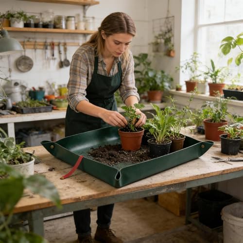 Repotting Mat Foldable Waterproof Tray - Image 3