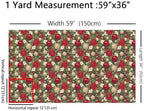 Christmas Tree Fabric By The Yard, Xmas Bells Balls Upholstery Fabric for Chairs, New Year Branches Leaves Decorative Fabric, Indoor Outdoor Fabric, DIY Art Waterproof Fabric, Green Red, 3 Yards - Image 5