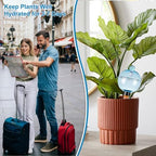 6 Pack Self Watering Globes 17oz Large Plant Watering Globes Top Fill, Self Water Planter Insert Indoor/Outdoor Plastic Water Bulbs Slow Release Terracotta for Plants, Blue - Image 4