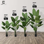 Fencer Wire Artificial Bird of Paradise Tree, Fake Plant in Pot with Dried Moss, Premium UV Resistant Lifelike Tropical Home Décor, 5 Feet, 60 Inch Faux Tree with 10 Trunks for Indoor/Outdoor Use - Image 3