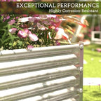 2pcs Galvanized Raised Garden Bed Outdoor,Above Ground Garden Bed for Vegetable,Metal Raised Beds for Flower,Steel Raised Beds for Gardening - 3x2ft - Image 5