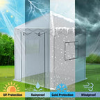 WORKPRO 94”x 94”x 99” Pop-up Greenhouse for Outdoors - Image 6