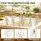 5Pcs Starry Glass Propagation Vases, 2.6mm Glass Vases, 6kg Suction Cups - Image 5