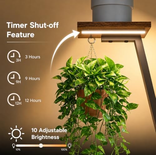 Plant Stand Indoor with Grow Light, 6 Tiered Plant Shelf Indoor - Image 3