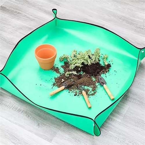 Gardening Mat PE Transplanting Waterproof Square Plants Potting Tray Washable Thicken Foldable Garden Accessories for Indoor Plant Repotting(75cmX100cm) - Image 6
