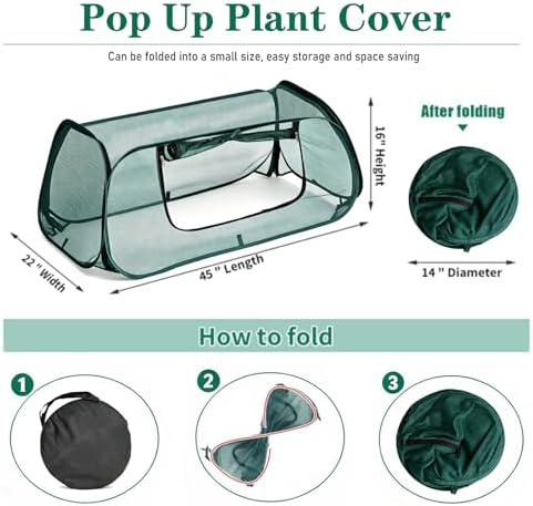 Garden Netting for Raised Beds,Raised Bed Covers,Pop Up Plant Cover - Image 2