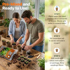 WONDER SOIL | 250 Organic Seed Starter Pellets | Ready to Plant Seed Starting Soil Loaded with Pre-Mixed Nutrients | Fast Germination | Indoor or Outdoor | 250 Count - Image 5