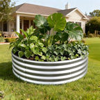 2PCS 4x4x1FT Galvanized Metal Raised Garden Bed,Outdoor Planter Box for Vegetables - Image 5