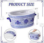 LemonRoad Blue and White Chinoiserie Ceramic Planter, Double Happiness - Image 3
