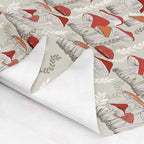 Mushroom Upholstery Fabric by The Yard - Red Mushrooms for Chairs, Botanical Leaves Decorative, Wild Plant Indoor Outdoor, Leaves Grass Waterproof - Grey Orange, 5 Yards - Image 6