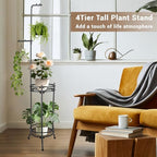 Plant Stand,Adjustable 3 Tier Potted Holder Flower Pot Stand with Hangers - Image 6