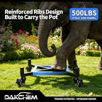 10-17 Inch Adjustable Plant Caddy with Wheels Heavy Duty Rolling Dolly - Image 3
