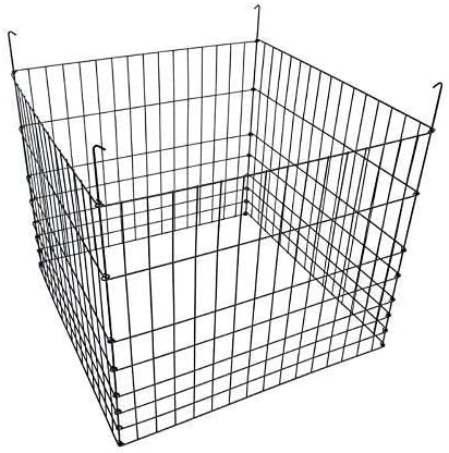 Garden Wire Compost Bin 36x36x30 inches, Black, Garden Bed Fencing - Image 2